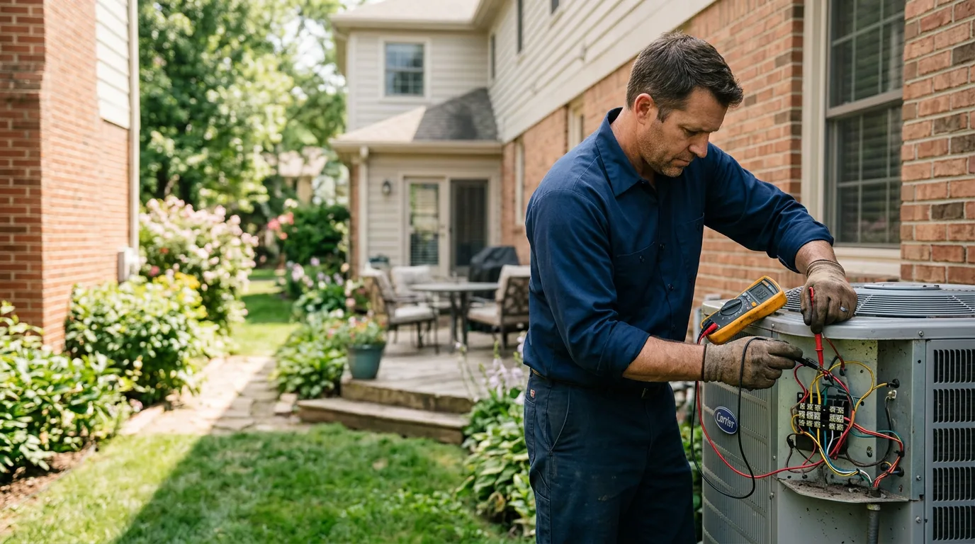 HVAC technician working near Cresson, TX